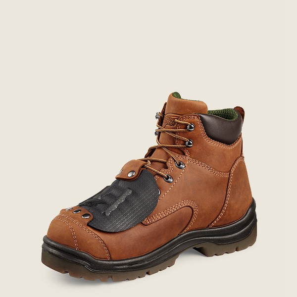 Red Wing Safety Boots King Toe® - 6-inch Toe Metguard - Brown - Mens GLT342790